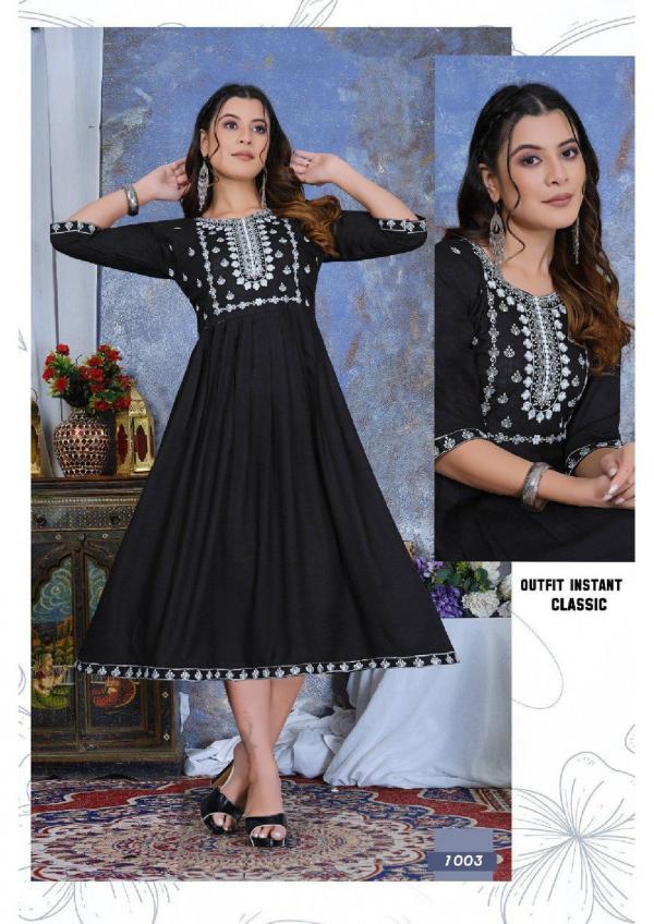 Trendy Tara Sitara Heavy Rayon Anarakli Kurti Collection